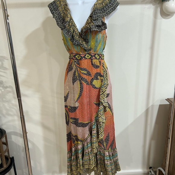 Anthropologie Vibrant Patterned Maxi Dress - Picture 2 of 4